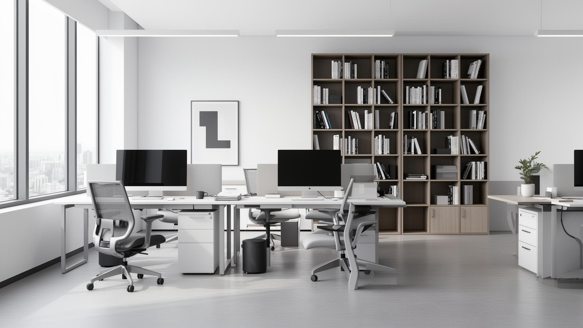 Modern office workspace